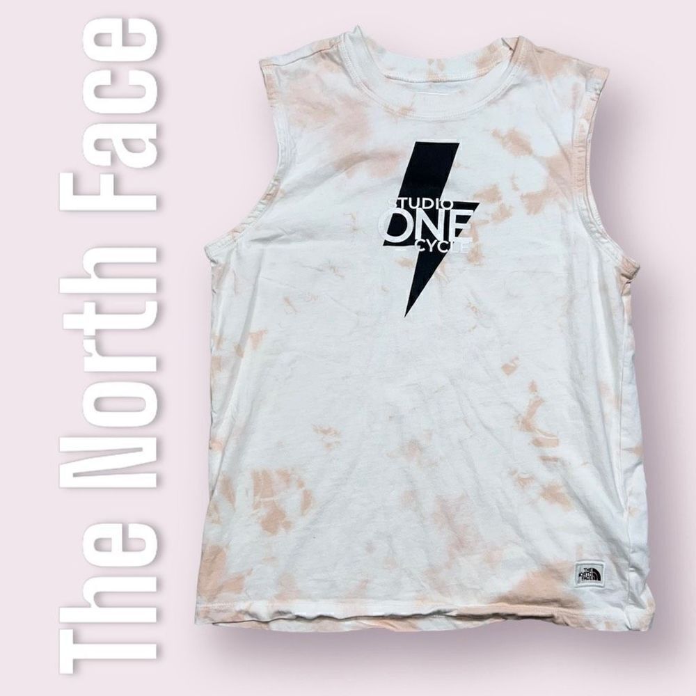 The North Face Tie Dyed Tank Top “Studio One Cycle” Screenprint, Women’s X-Small